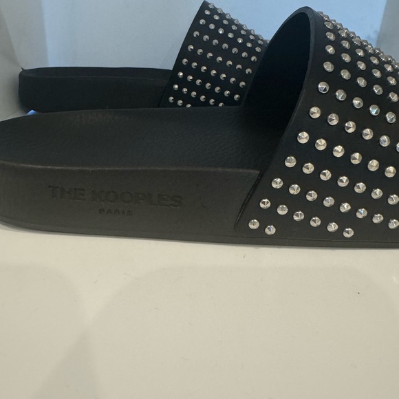 The Kooples studded Vegan leather Slides - Picture 2 of 5